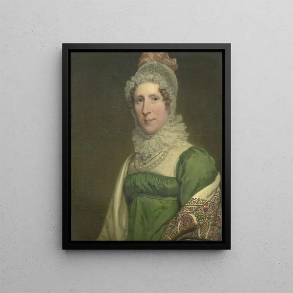 Suzanna Maria Crommelin 1780-1820 Wife of Egbert Johannes Koch - Charles Howard Hodges — framed artwork on a wall