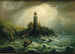 Uitzicht op de zee vanaf de vuurtoren van Cape Poge - Charles Hubbard — weergave van het kunstwerk