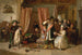 Kinderen die de scène uit het stuk Hamlet Acte II Scène ii spelen - Charles Hunt — weergave van het kunstwerk