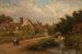 Dorpsgezicht - Charles James Lewis — weergave van het kunstwerk