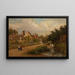 Dorpsgezicht - Charles James Lewis — ingelijst kunstwerk aan de muur