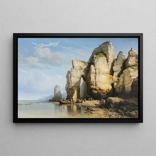 Charles Joseph Kuwasseg - The Cliffs Of Flamborough Head Yorkshire.webp