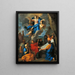 Assumption of the Virgin - Charles Le Brun — framed artwork on a wall