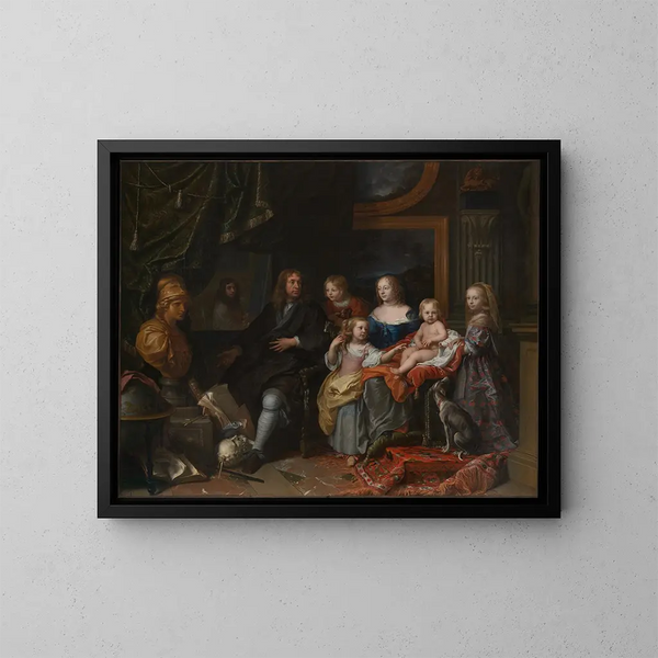 Everhard Jabach et sa famille - Charles Le Brun — framed artwork on a wall