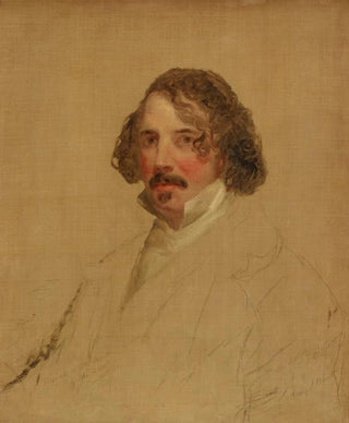 Charles Loring Elliott - Unfinished Portrait of Henry J Brent.webp