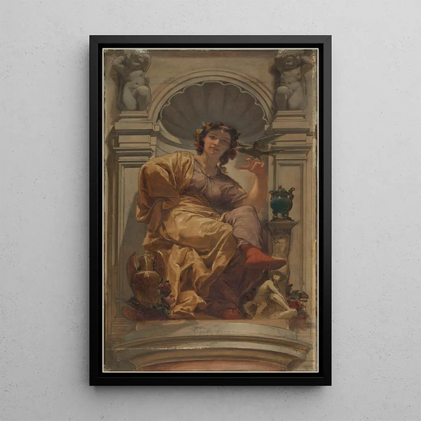 Reproduction of the painting La fantaisie - Charles Louis Müller