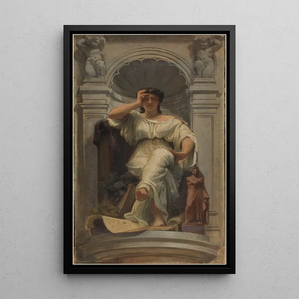 La pensée ou l'architecture - Charles Louis Müller — framed artwork on a wall