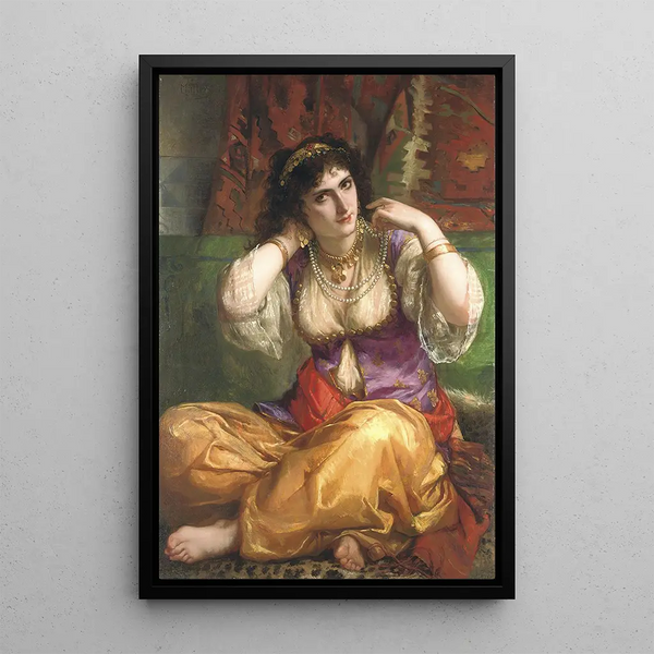 L'odalisque - Charles Louis Müller — framed artwork on a wall