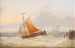 Schepen op Woelige Zee - Charles Louis Verboeckhoven — weergave van het kunstwerk