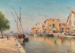 Charles Malfroy - A sunny day in a harbour city.webp