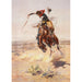 Een slecht paard - Charles Marion Russell — weergave van het kunstwerk