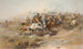 Het gevecht van Custer - Charles Marion Russell — weergave van het kunstwerk