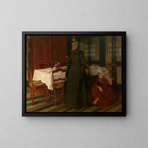 The Wedding Dress - Charles Mertens — framed artwork on a wall