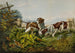 Amerikaanse buitensport schilderij: Op één punt - Charles Parsons — weergave van het kunstwerk