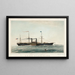 Amerikaanse Illinois poststoomschilderij - Charles Parsons — ingelijst kunstwerk aan de muur
