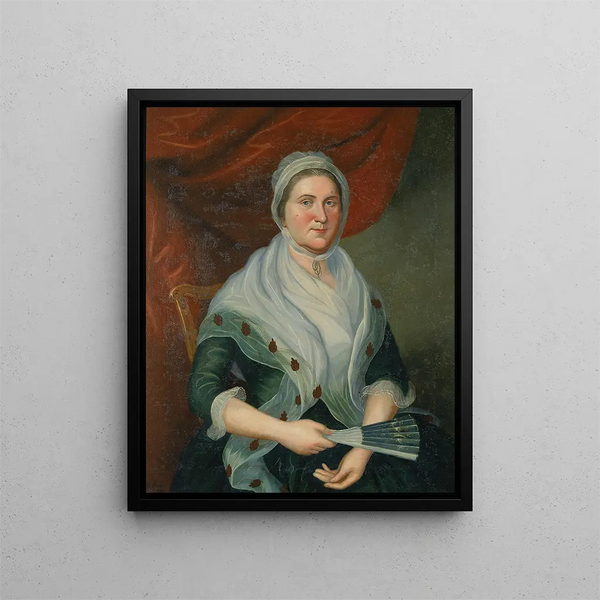 Emily Smiley Snowden - Charles Peale Polk — framed artwork on a wall
