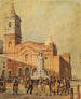 Kerk van Santo Domingo, processie van Onze-Lieve-Vrouw van de Rozenkrans, 1830 - Charles Pellegrini — weergave van het kunstwerk