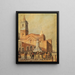 Kerk van Santo Domingo, processie van Onze-Lieve-Vrouw van de Rozenkrans, 1830 - Charles Pellegrini — ingelijst kunstwerk aan de muur