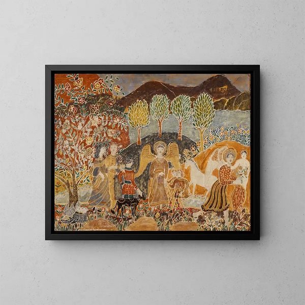 Angel Painting - Charles Prendergast — framed artwork on a wall
