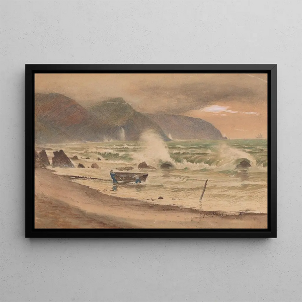 Charles Reginald Aston - Landscape with Two Men and a Boat.webp