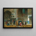 Gebed in de moskee van Sultan Hassan in Caïro - Charles Robertson — ingelijst kunstwerk aan de muur