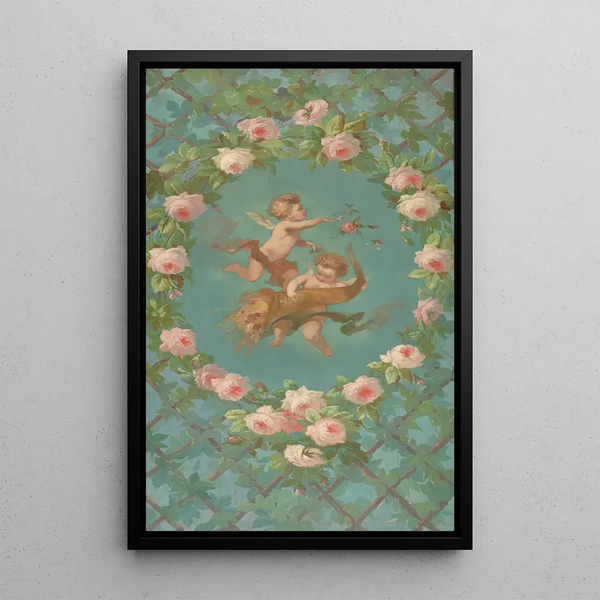 boven de deur - Charles Rochussen — ingelijst kunstwerk aan de muur