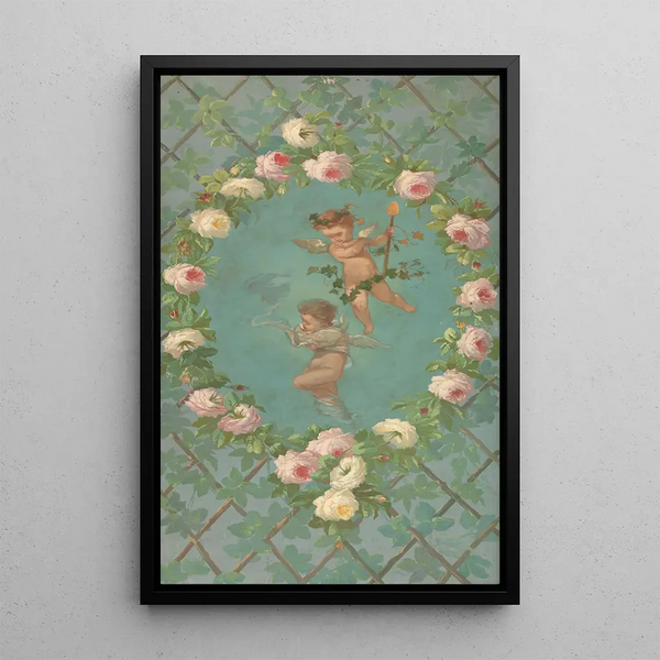 boven de deur II - Charles Rochussen — ingelijst kunstwerk aan de muur