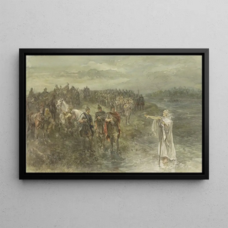 Charles Rochussen - De Romeinse veldheer Drusus en de Germaanse wichelaar.webp
