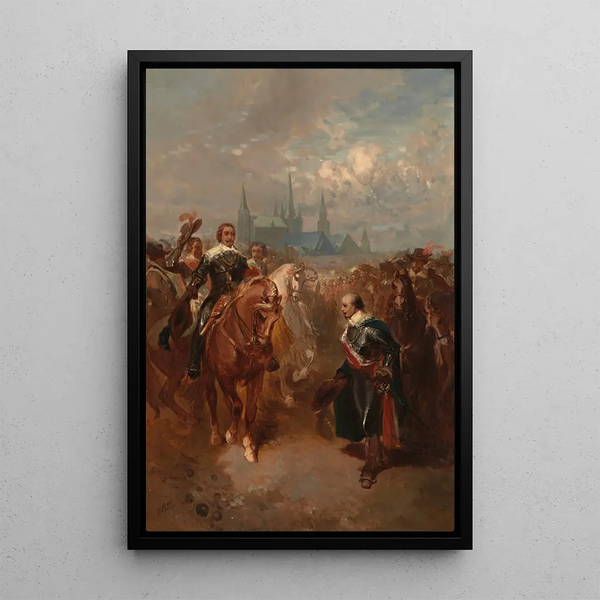van Frédéric-Henri die Maastricht binnenkomt, 1632 - Charles Rochussen — ingelijst kunstwerk aan de muur