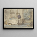 Interior Kitchen Painting - Charles Rochussen — framed artwork on a wall
