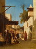 Een straat in Damascus - Charles Théodore Frère — weergave van het kunstwerk