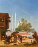 De moskee Nusretiye in Istanbul - Charles Théodore Frère — weergave van het kunstwerk