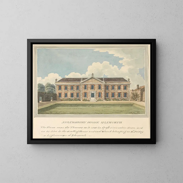 Maison de Shrewsbury, Isleworth, Middlesex - Charles Tomkins — framed artwork on a wall