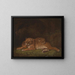 Tijgers - Charles Towne — ingelijst kunstwerk aan de muur