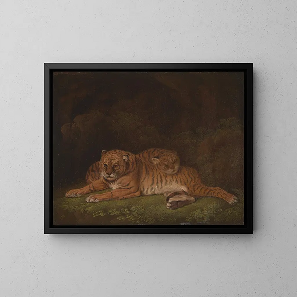 Tigers - Charles Towne — framed artwork on a wall