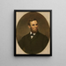 Abraham Lincoln - Charles Wesley Jarvis — ingelijst kunstwerk aan de muur