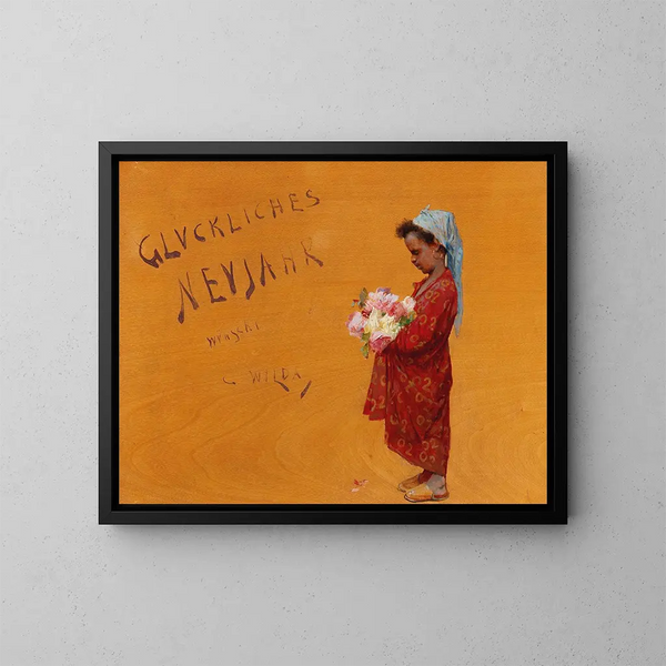 Happy New Year - Charles Wilda — framed artwork on a wall