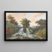 van Kema Waterhaalplaats uitzicht op de rivier - Charles William Meredith van de Velde — ingelijst kunstwerk aan de muur