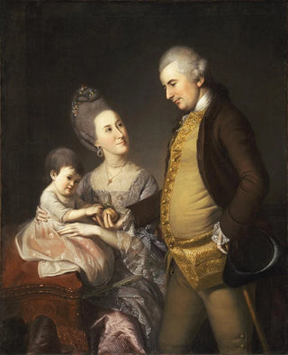 Charles Willson Peale - Portrait Of John And Elizabeth Lloyd Cadwalader And Their Daughter Anne.webp