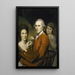 Zelfportret met Angelica en portret van Rachel - Charles Willson Peale — ingelijst kunstwerk aan de muur