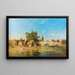 Olifanten bij een rivier - Charles de Tournemine — ingelijst kunstwerk aan de muur