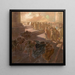 Jagen de handelaren uit de tempel - Gaetano Previati — ingelijst kunstwerk aan de muur