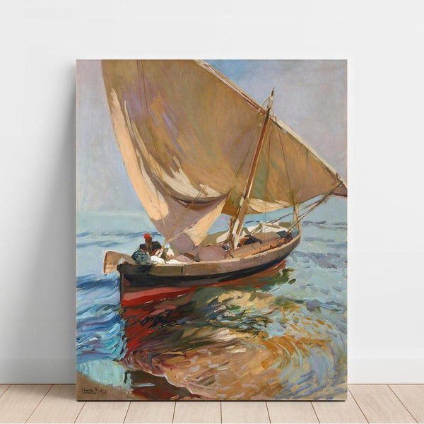 Reproductie van het schilderij Chemin de la pêche, Valence - Joaquín Sorolla