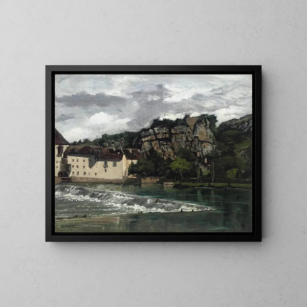 Les falaises de Launde - Cherubino Pat — framed artwork on a wall