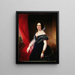 Portrait of Mrs. Quincy - Chester Harding — framed artwork on a wall