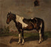 van het paard met de schuur op de achtergrond - Jzef Brodowski — weergave van het kunstwerk