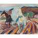Reproductie van het schilderij Paarden aan het ploegen - Edvard Munch