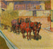 Paarden in de zon - Giovanni Giacometti — weergave van het kunstwerk