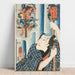 Reproductie van het schilderij Kip; Tsunagorō - Utagawa Kuniyoshi