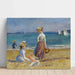 Reproductie van het schilderij Cijfers op het strand - Pierre-Auguste Renoir